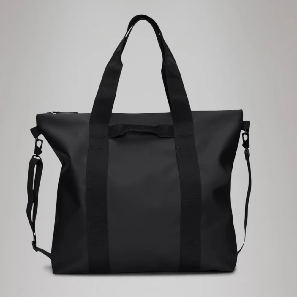 Rains Black Tote Bag